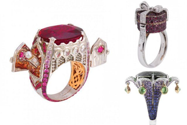 Alessio Boschi intricate jewelry with historical references and regal detail