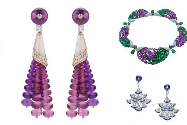 Bulgari necklace with colored gemstones from the Italian maison