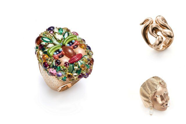 Mattioli 18kt gold rings from the Italian jewelry brand