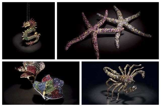 Paolo Piovan bold animal-themed jewelry with dark background styling