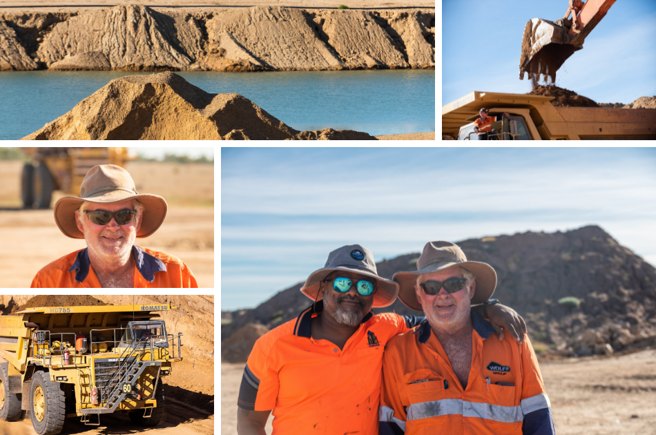 Fura gems mining equipment at the Australian sapphire mine in Queensland