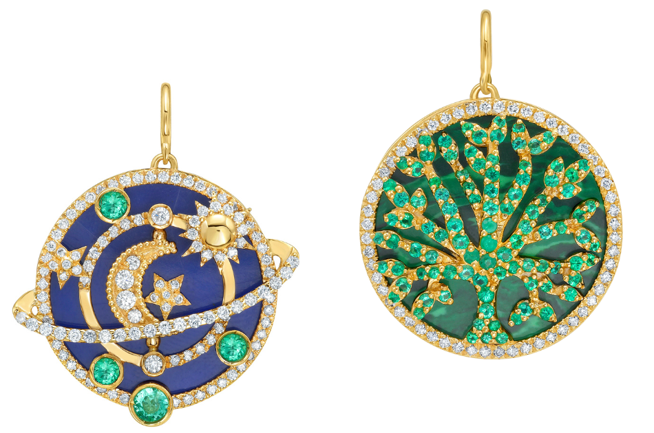 Lionheart Seasons charm pendants in 18k gold