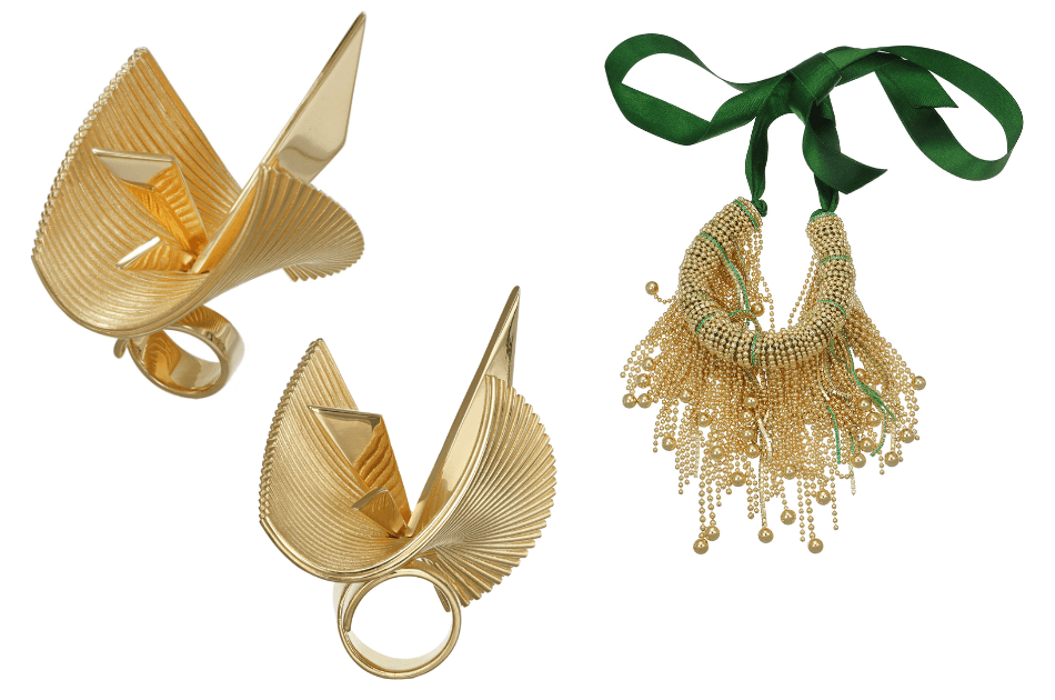 Silver Light Group ring and UnoArre gold jewelry at OroArezzo trade show