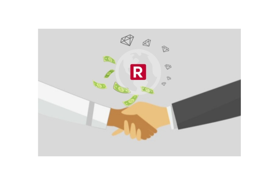Drawn image of diamond seller using the rapnet platform