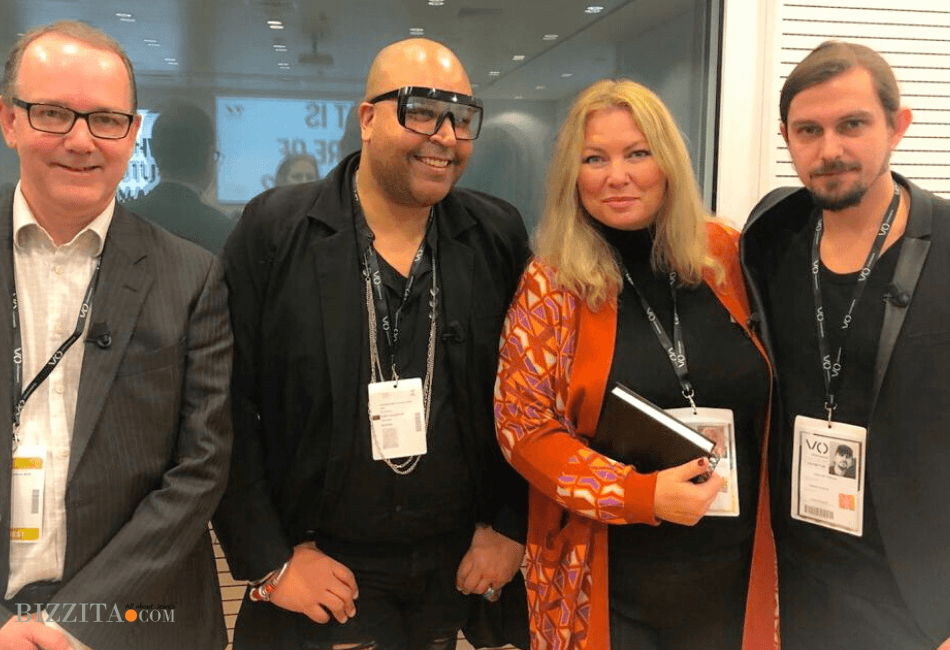 Esther Ligthart, Ash Allibhai, David Brough and Tomasz Donocik on the Future of Diamonds panel at VicenzaOro